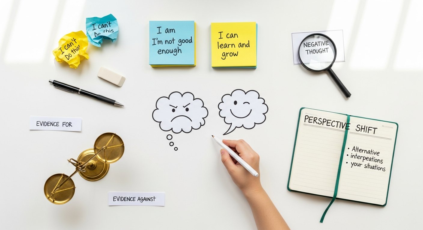 cognitive reframing techniques - photo 2 illustration