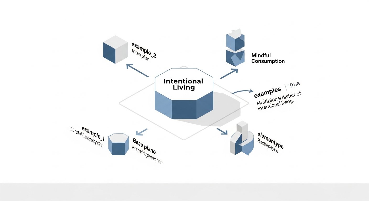 intentional living examples - infographic 4 illustration