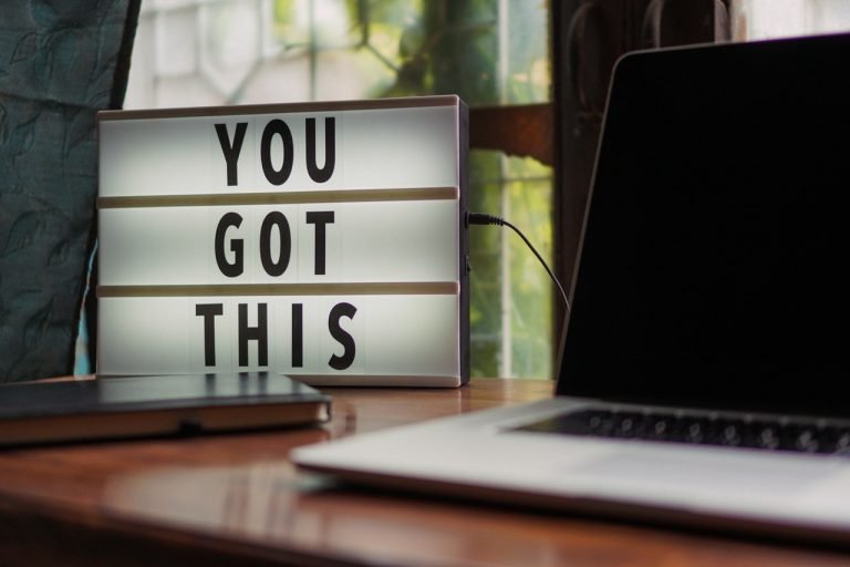 a laptop on a desk