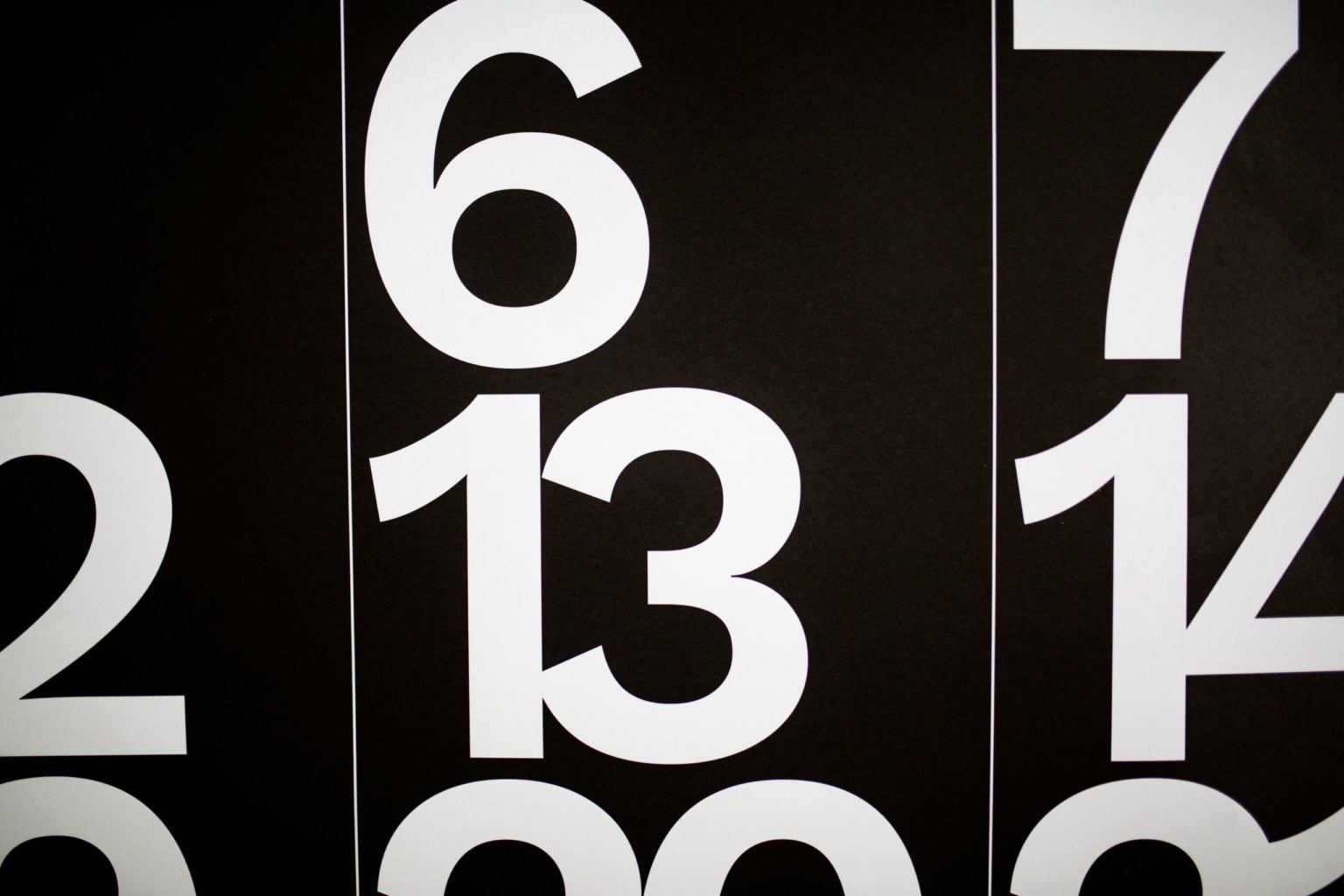 the number 7, 13
