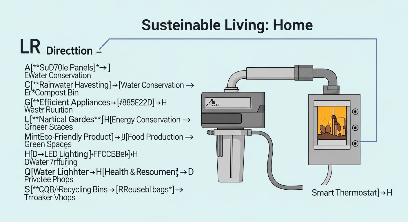 sustainable living at home &mdash; featured illustration